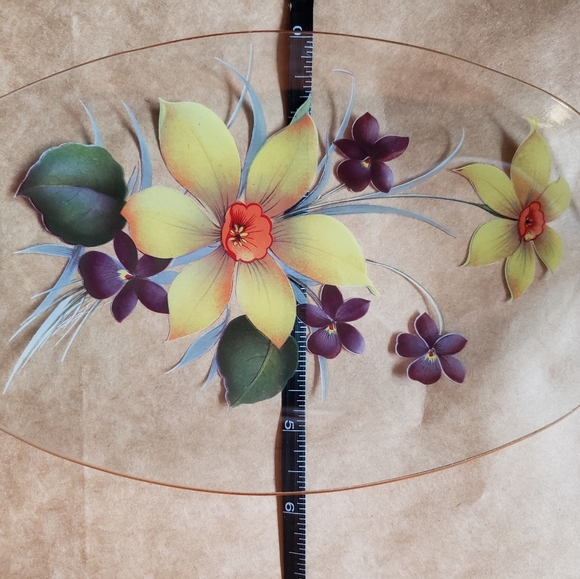 Vintage - Pilkington Chance Glass Floral dish - Picture 2 of 3